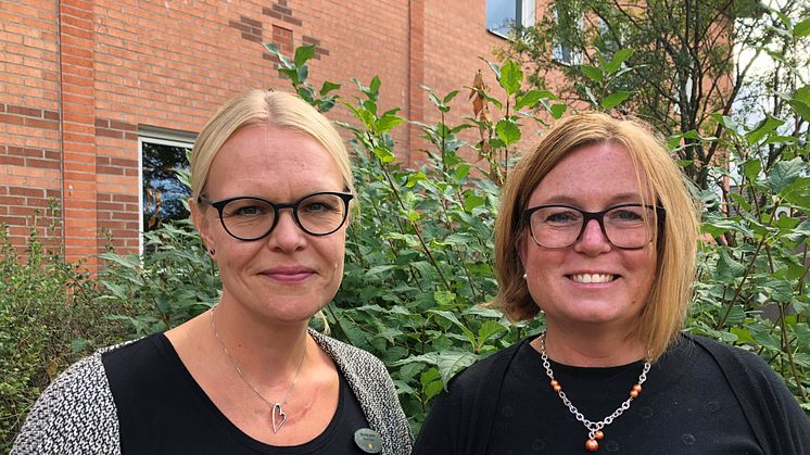 Specialpedagog Pernilla Lörner och rektor Pernilla Malmgren Johannesson. 