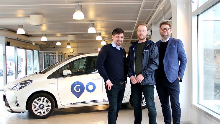 Satser på mobilitet: Prosjektgruppen med Kent E. Jenssen, Stian Hansen og Alexander Nordvik fra Nordvik Gruppen. Foto: Nordvik.