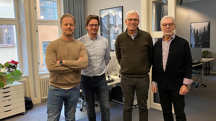 Andreas Haak (LAV), Magnus Krabbe (Informationsteknik), Patrik Camp (Informationsteknik) och Gunnar Haak (LAV)