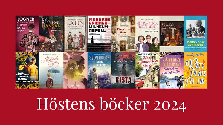 Höstens boknyheter från Historiska Media