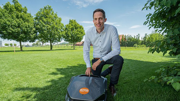 Martin Ullrich, projektledare i utvecklingen av nya generationens STIHL iMOW®.