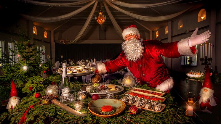 Julbord Deluxe i sju vackra turer serveras på Krägga Herrgård från och med den 26 november.