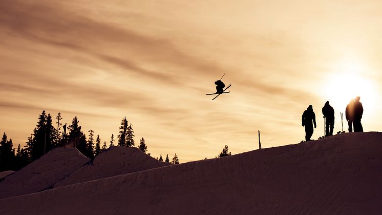 Per Fernvik I Kläppen Snow Park. Bild Daniel Bernstål