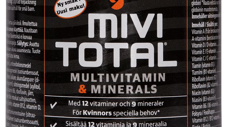 NAISNERGIAA NESTEMÄISESTÄ VITAMIINIVALMISTEESTA