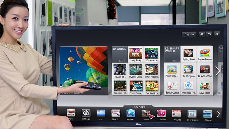 Ny Magic Motion-fjärr och dual core gör LG:s Smart TV ännu smartare