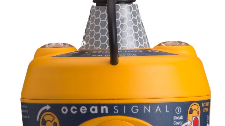 Hi-res image - Ocean Signal - Ocean Signal E101V float-free EPIRB with integrated VDR memory capsule
