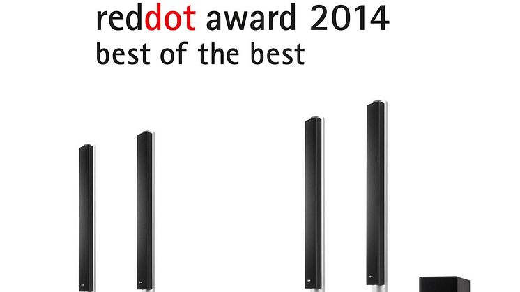 LG Electronics palkintosateessa vuoden 2014 Red Dot Awards -tapahtumassa