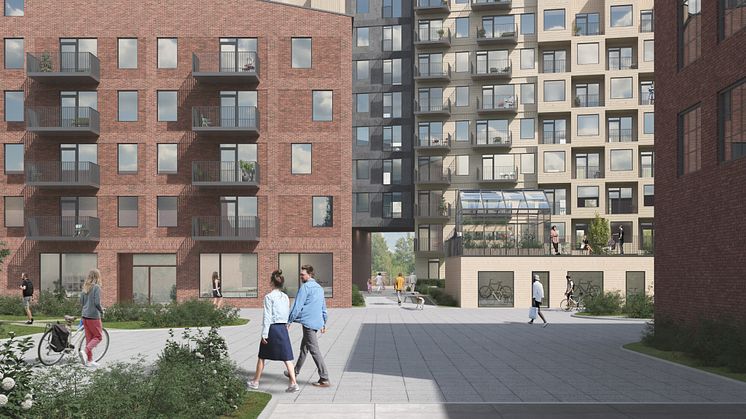 Dreem arkitekter och Klövern har utvecklat ett av kvarteren i Kopparlunden, Västerås