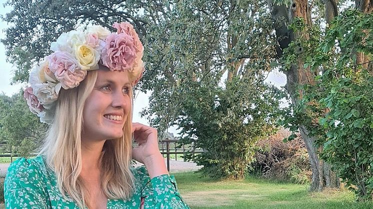 Elna Nilsson är blomsterbonde i skånska Vellinge.
