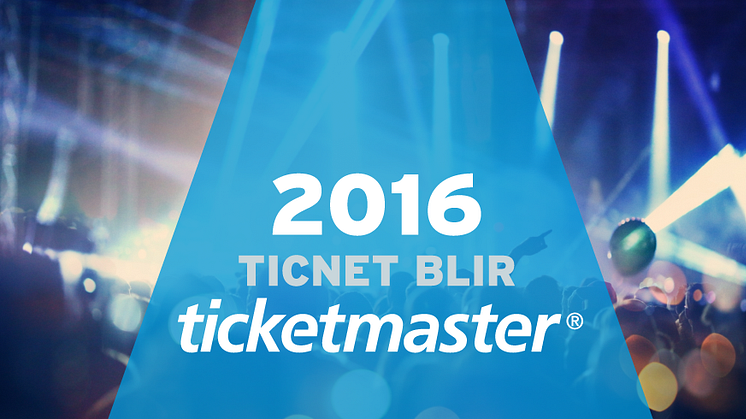 Ticnet har bytt namn till Ticketmaster