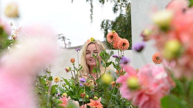 Ulrika Grönlund, ny medarbetare på Blomsterfrämjandet.