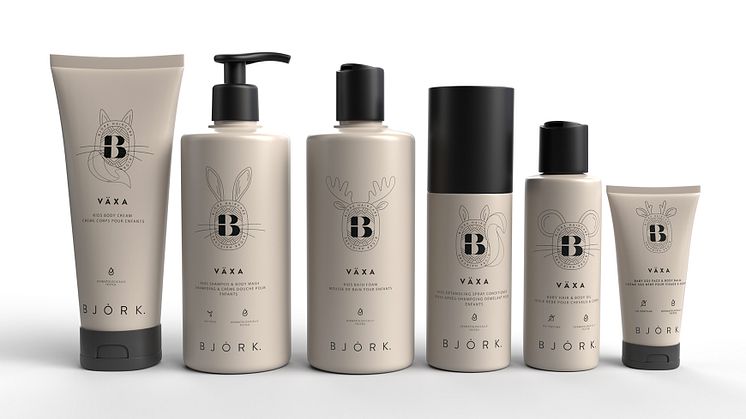 Svenska Björk Haircare lanserar VÄXA - en ny serie framtagna för barn, med en design som tilltalar både stora som små!