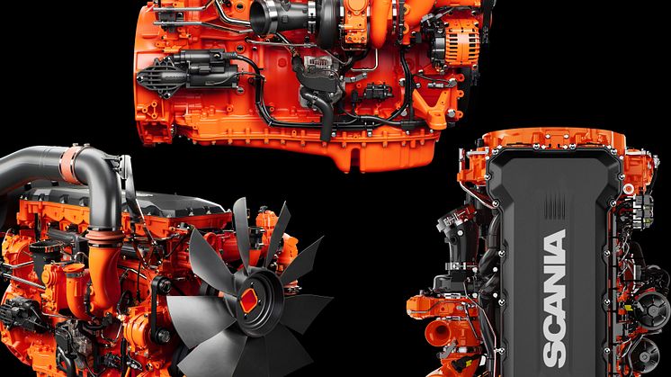 Scania esittelee Bauma-messuilla uusia ja tehokkaampia moottoriratkaisuja 