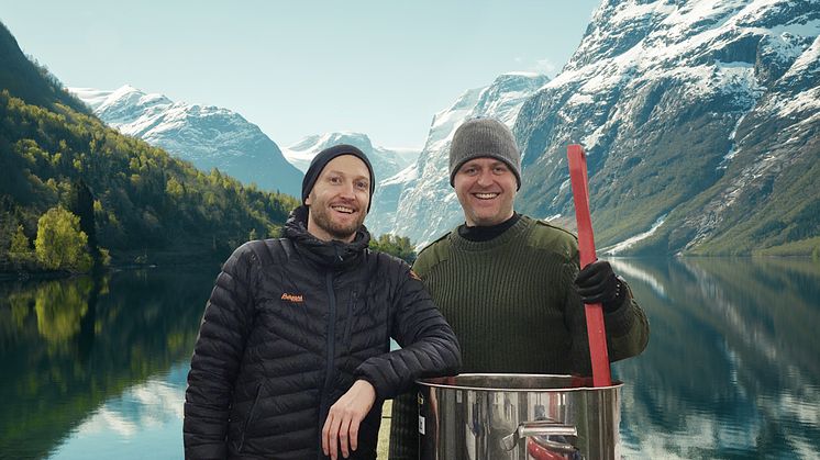 Øyvind Løkling frå Fjording og Jann Vestby frå Gardsbrenneriet