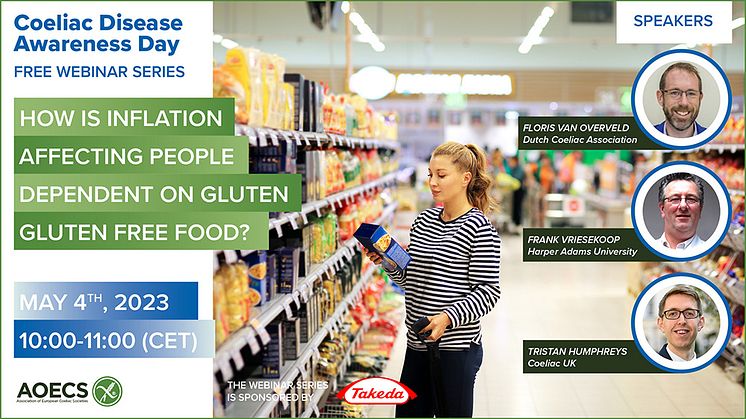 Join AOECS free webinar to learn how inflation affects coeliacs