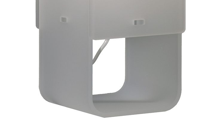 Lightsquare LED. Färg Snow/Snö. Bordslampa för de nya ljuskällorna. Bild 2.