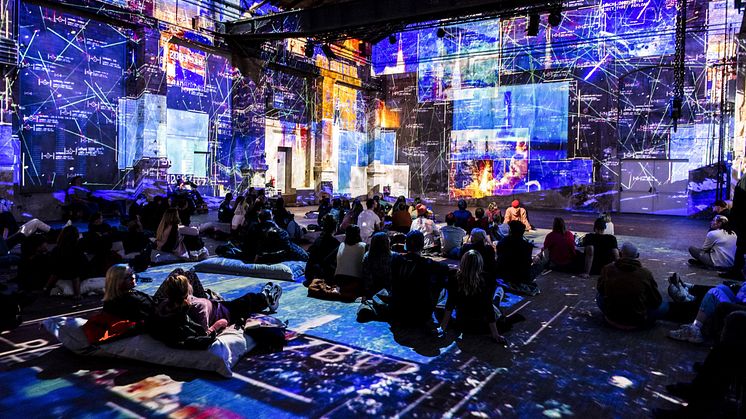 Blick in den immersiven Raum im Kunstkraftwerk Leipzig - Foto: Luca Migliore