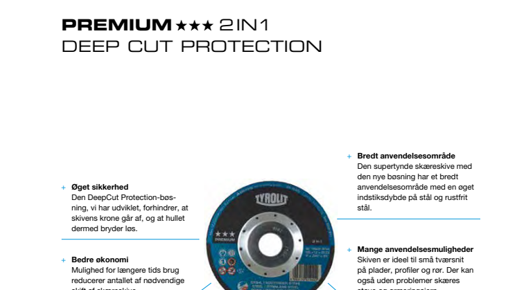 Produktinfo Tyrolit Premium 2in1 Deep Cut Protection
