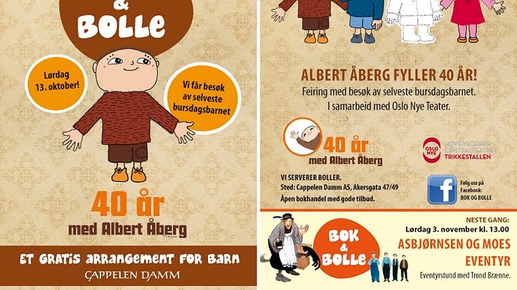 Velkommen til Bok & bolle - møt Albert Åberg!