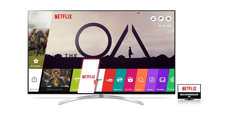 LG:s UHD-tv-modeller med HDR rekommenderas av Netflix för överlägsen tittarupplevelse
