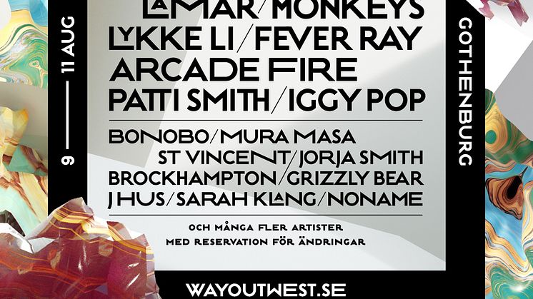 Way Out West - lineup 2018