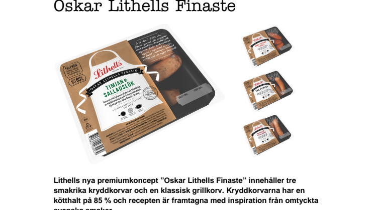 Lithells lanserar nytt korvkoncept: Oskar Lithells Finaste
