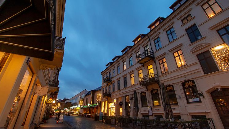 Julbelysning på Storgatan, arkivbild. 