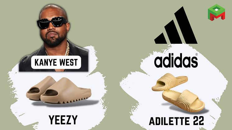 Kanye West accused Adidas of copying of his Yeezy slides design PitchMark
