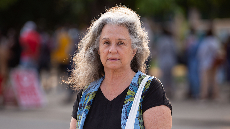 The environmental defender Anabela Lemos from Mozambique has been awarded this year's Per Anger Prize. Photo. Edson Artur.