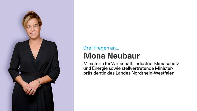 Mona Neubaur ist Ministerin für Wirtschaft, Industrie, Klimaschutz und Energie sowie stellvertretende Ministerpräsidentin des Landes Nordrhein-Westfalen. | Foto: MWKE/N. Brauer