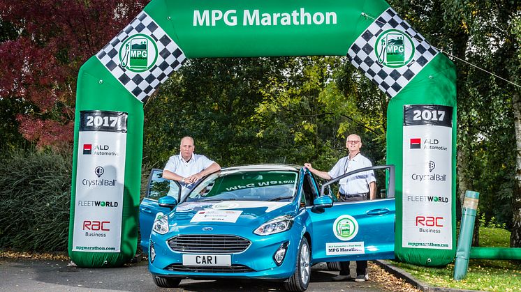 Ford Fiesta-Modelle mit 1,5-Liter-TDCi-Diesel- und mit 1,0-Liter EcoBoost-Benzinmotor setzten beim britischen „MPG Marathon“ neue Maßstäbe in puncto Kraftstoffeffizienz