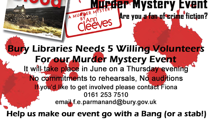 Fancy being part of a murder mystery?