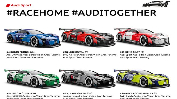 RCCO E-Sport Series, Audi e-tron Vision Gran Turismo, #RaceHome