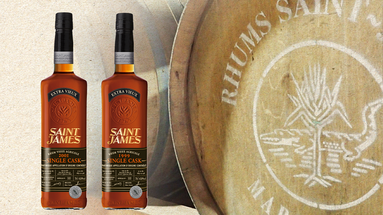 Den 27 oktober lanseras exklusiv agricol-rom från Saint James på Martinique.  Det är Single Cask från 1999 och 2001. Pris 1.699 kr respektive 1.499 kr.