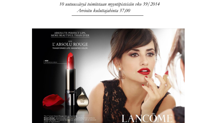 Lancôme L'Absolue Rouge - Ruusujen inspiroimia legendaarisia punasävyjä