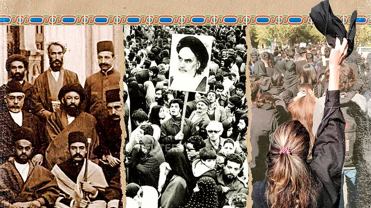 Iran mellan tre revolutioner omslag