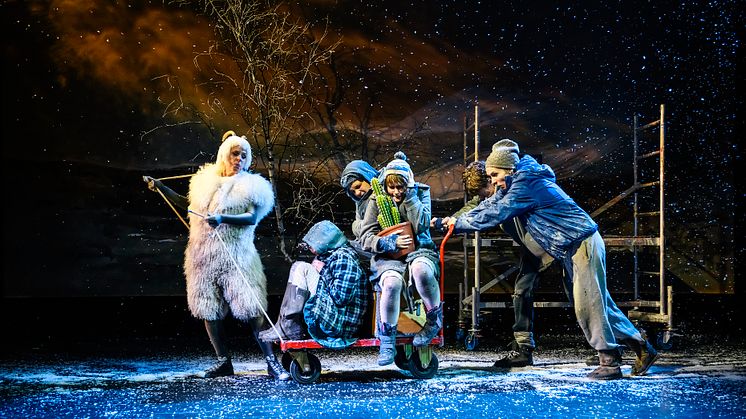 Teater Västernorrlands föreställning BARNEN FRÅN FROSTMOFJÄLLET har spelat för fullsatta salonger sedan premiären i december.