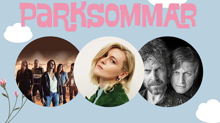 Konserterna med Electric Hydra, Ellen Krauss och Hederos&Hellberg på Parksommar kommer både att kunna ses live och via livestream.