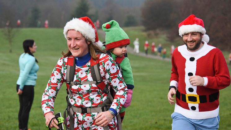 Sporting Santas make it a super Christmas for Bury Hospice