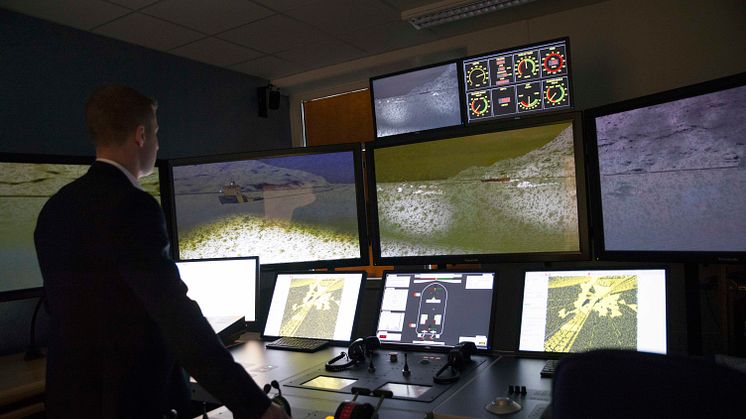 High res image - Kongsberg Digital - Kalmar Ship bridge simulator