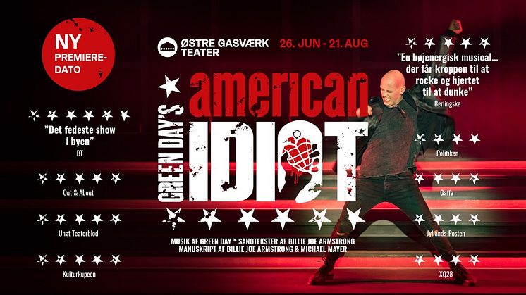 Usikkerheden omkring nedlukning og forsamlingsforbud får musicalproducenten Heltemus til at flytte premieredatoen på musicalen "Green Day's American idiot" frem til juni 2021.