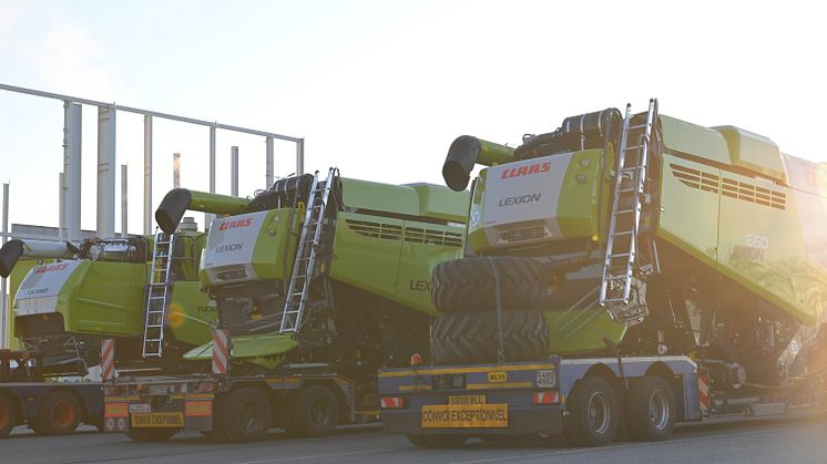 CLAAS leverer færdigeproducerede maskiner 