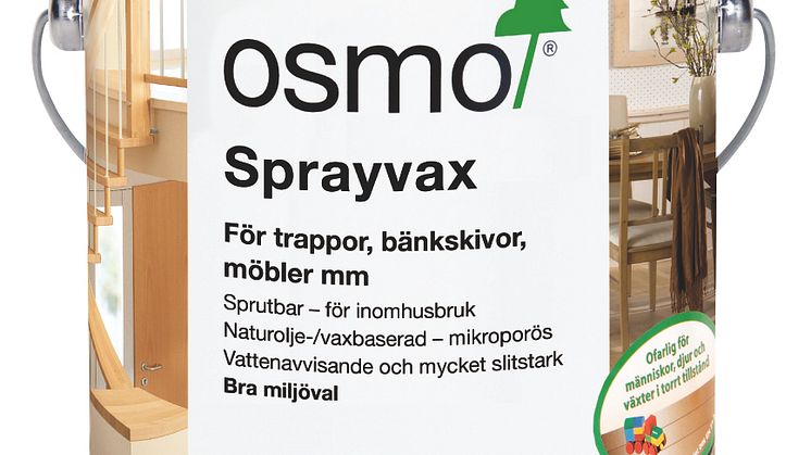 Osmo Sprayvax - ny sprutbar hårdvaxolja för snickerier