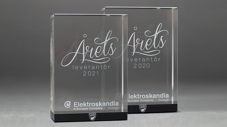 EBECO och REKA Kabel - vinnare av Elektroskandias utmärkelse ”Årets leverantör”