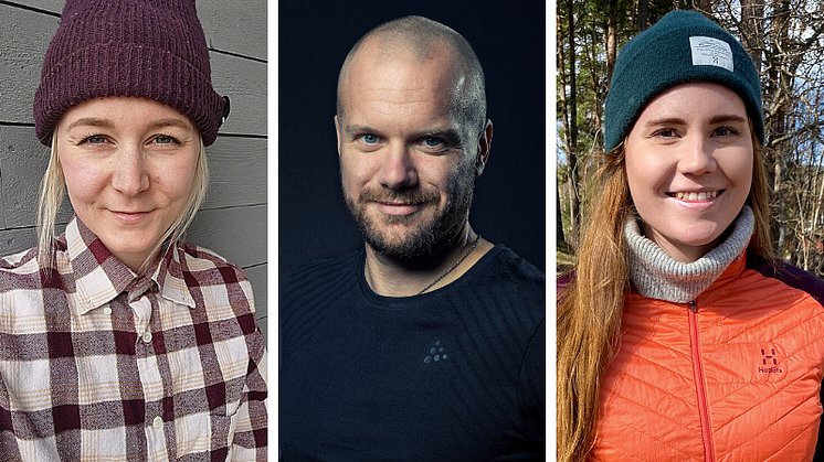 Elin Jonsson, Martin Persson och Petra Åkerblom 2021-års stipendiater.