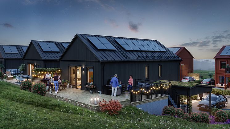 Plannja först i Skandinavien med takplåt av fossilfritt stål till bostäder