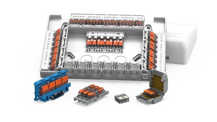 Alt til den professionelle elektriske installation: Den komplette serie 221 fra Wago er tilgængelig på Conrad Sourcing Platformen. Fotokilde: Wago