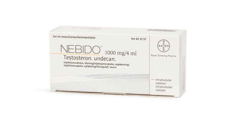 Nebido – receptbelagd behandling av testosteronbrist