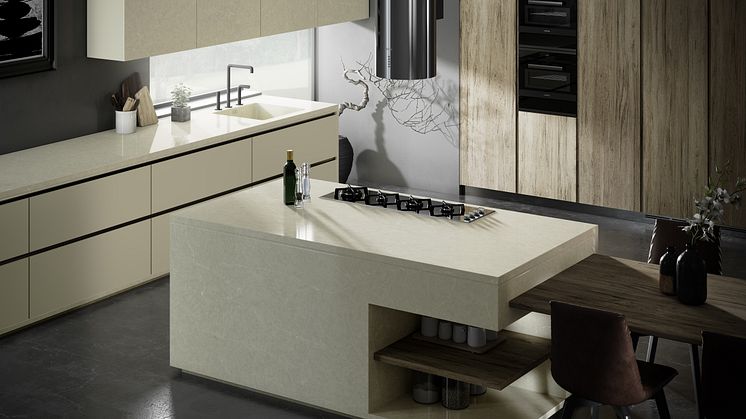 Silestone Silken Pearl Kitchen 2