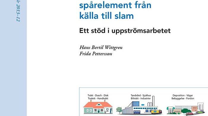 SVU-rapport 2013-12: Flödesanalys av spårelement från källa till slam – Ett stöd i uppströmsarbetet (Avlopp & miljö)